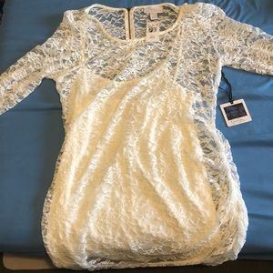 Jessica Simpson maternity lace shirt